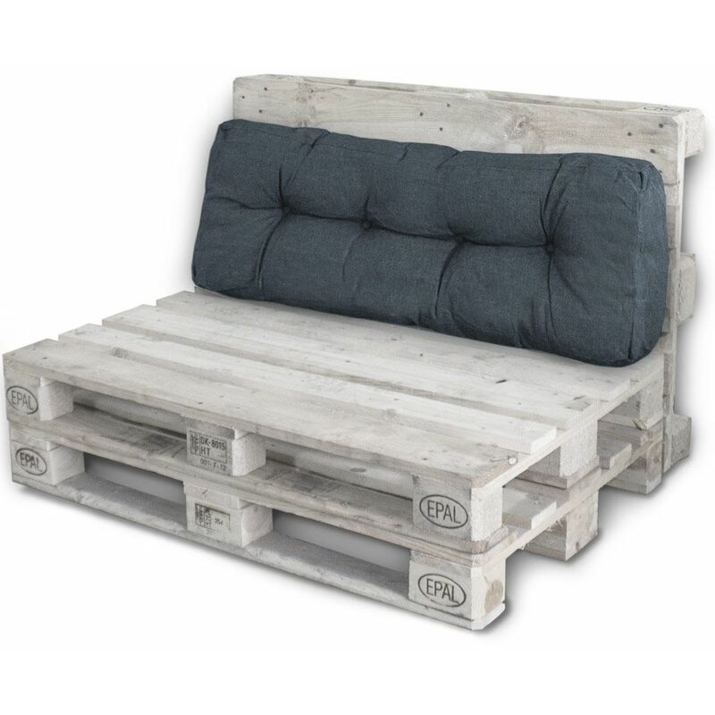 Lacestone - Palettenkissen Palettenauflagen Sitzkissen Rückenlehne Kissen Palette Polster Sofa Couch Dunkelgrau - Rückenteil