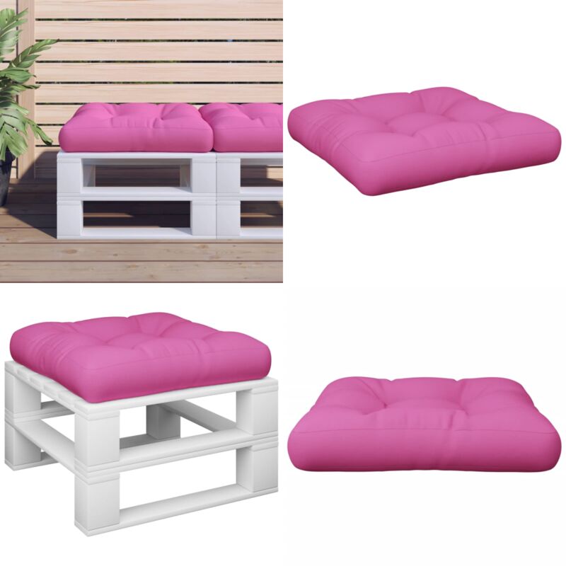 Palettenkissen Rosa 60x61,5x10 cm Oxford-Gewebe - Sitzkissen - Palettenkissen - Gartenkissen - Outdoorkissen - Wohnzimmerdekoration - Home & Living