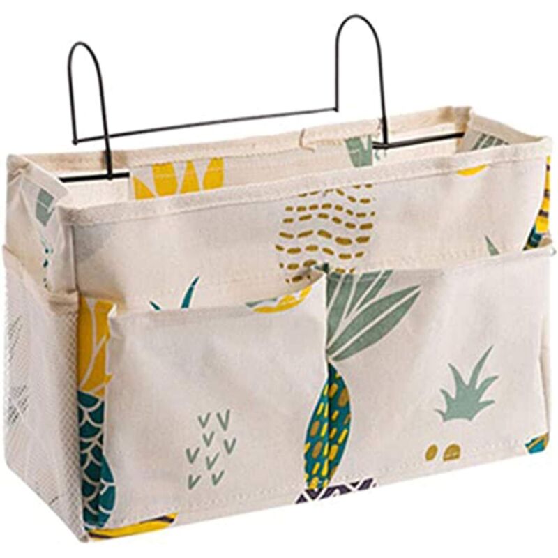 Hängender Nachttisch-Aufbewahrungskorb, Organizer mit 3 Taschen für Etagenbett und Schlafsaal