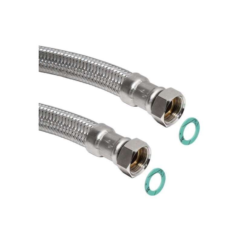 Sanundo - Edelstahl Panzerschlauch Flexschlauch 500mm 1 1/4' (ig/ig) DN32 dvgw