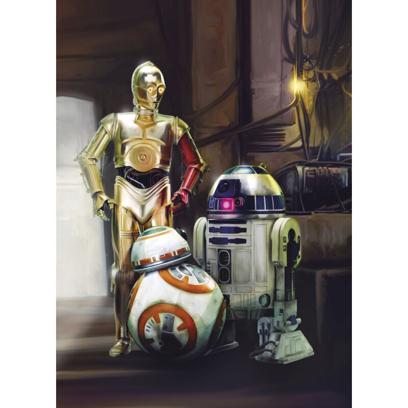 Fototapete Star Wars Three Droids 254 x 184 cm Fototapete - Komar