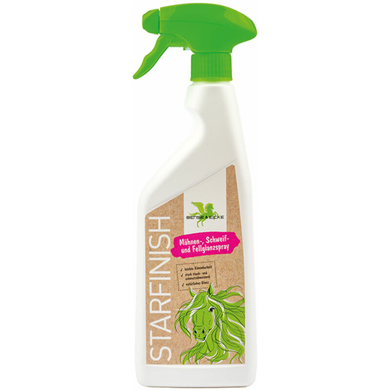 B & E StarFinish - Fellglanz-, Schweif- und Mähnenspray für Pferde - 500 ml