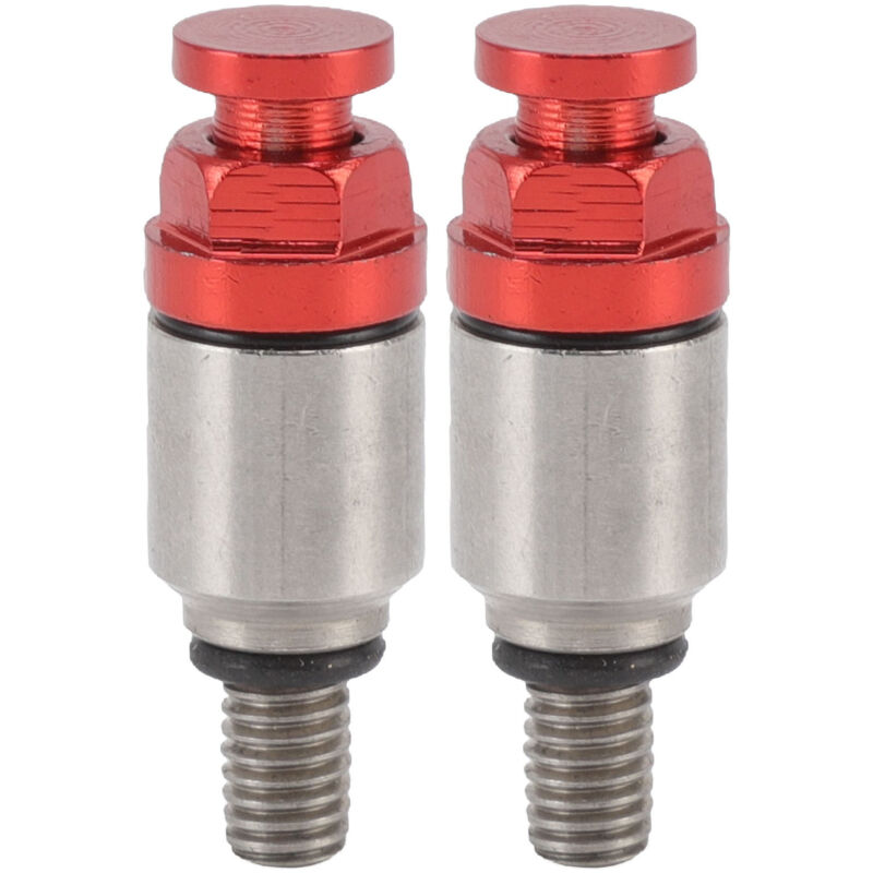 Pasamer Continuous Front Valve 2 X Envoudige Heavy Duty Heavy Duty Continuous Front Valve Assembly M5 X 0.8 for Engine Parts (Red).