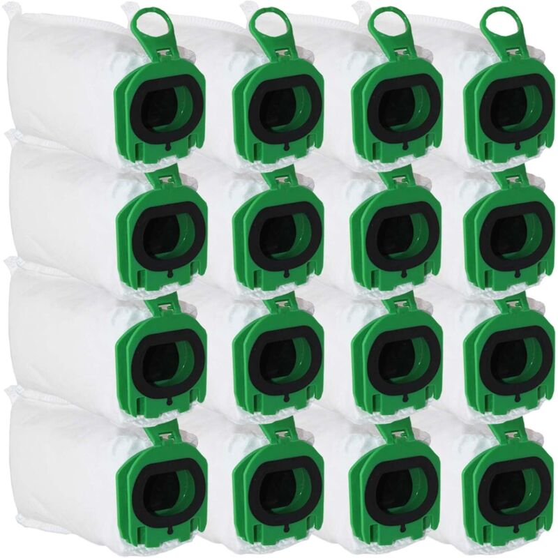 Passend für 16 Staubsaugerbeutel für Vorwerk Kobold VB100 VB 100, Ersatzstaubbeutel für Vorwerk Kobold FP100 FP 100 Staubsauger