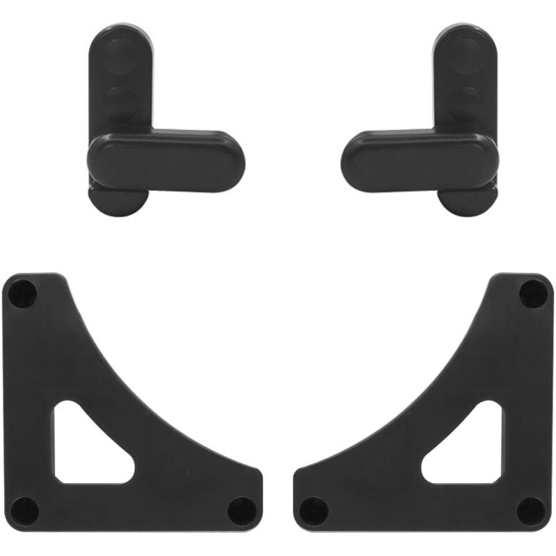 Passendes Aufbewahrungsset für Wohnwagen-Tischgestelle, schwarzes Tischbefestigungsset, geeignet für Wohnwagen, Wohnmobile und Campingwagen.