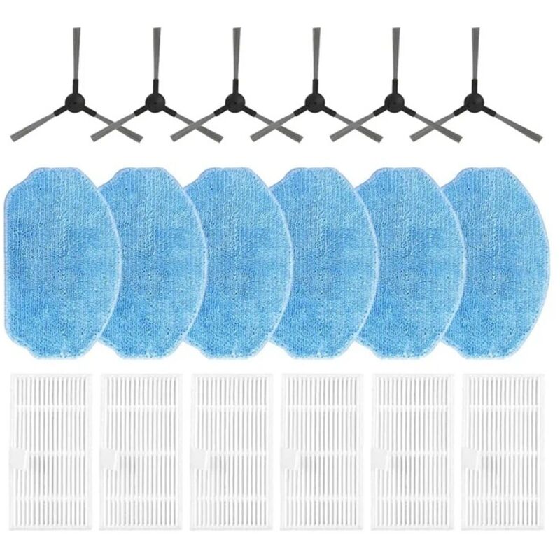 Passendes Zubehörset für Cecotec Conga 999 Origin X-Treme & 999 Origin Genesis & 999 Origin X-Treme X Roboterstaubsauger. Ersatzteile, 16 Packungen,