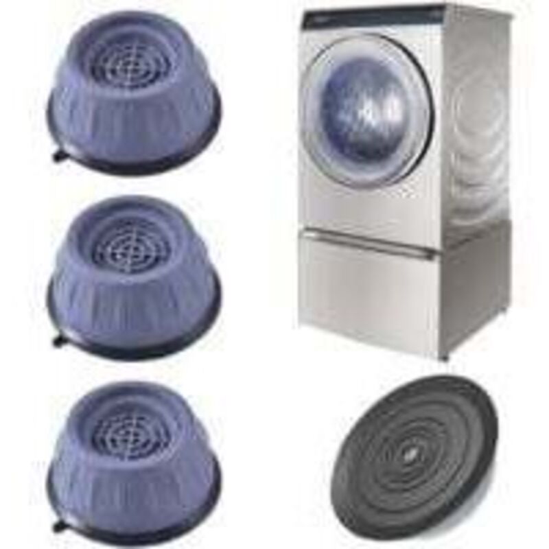 Füße für Waschmaschinen, 4 Stück mit Gummipads, Antivibration für Waschmaschinen und Trockner.