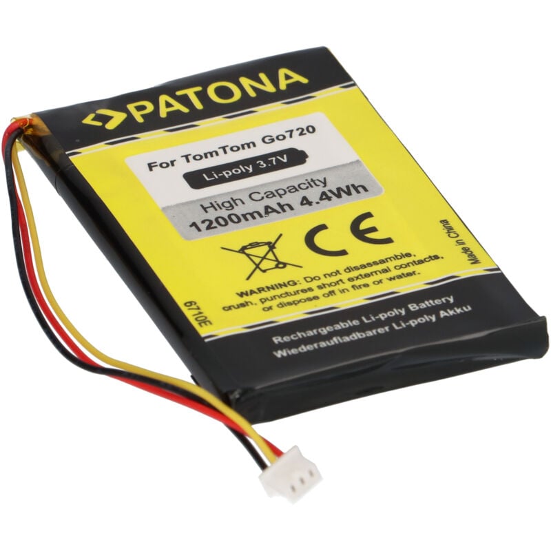 Patona - kompatibel TomTom Go 520 530 630 720 730 920 930 530 Live 630 Live