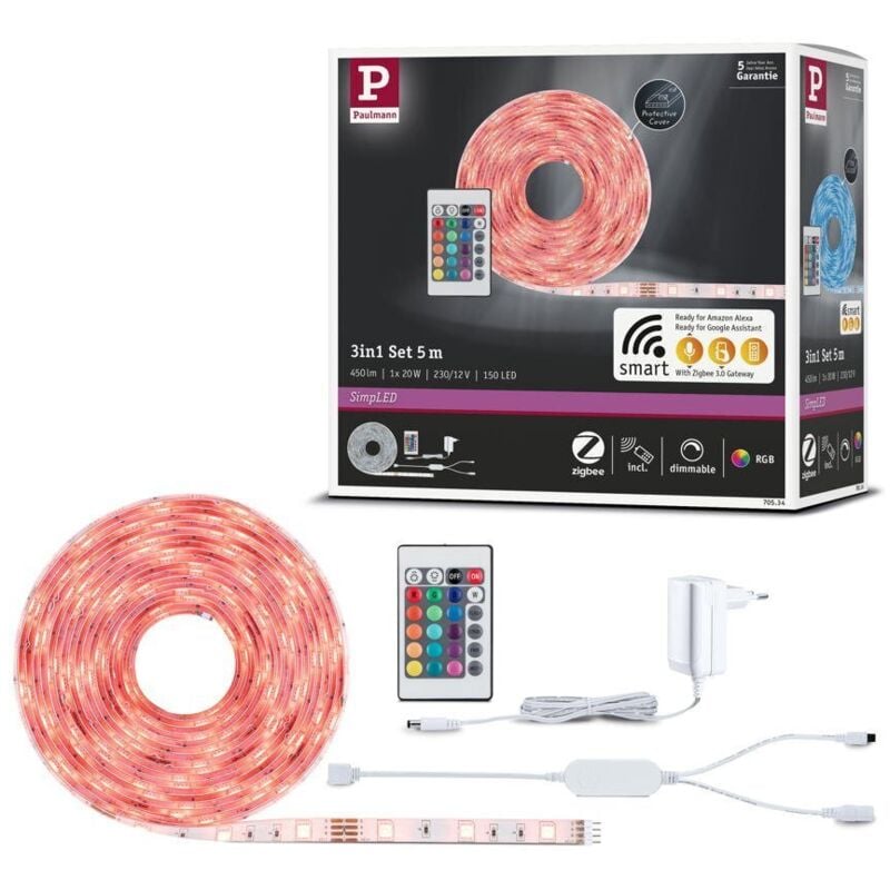Paulmann - SimpLED Strip rgb Komplettset 5m Smart SimpLED Strip