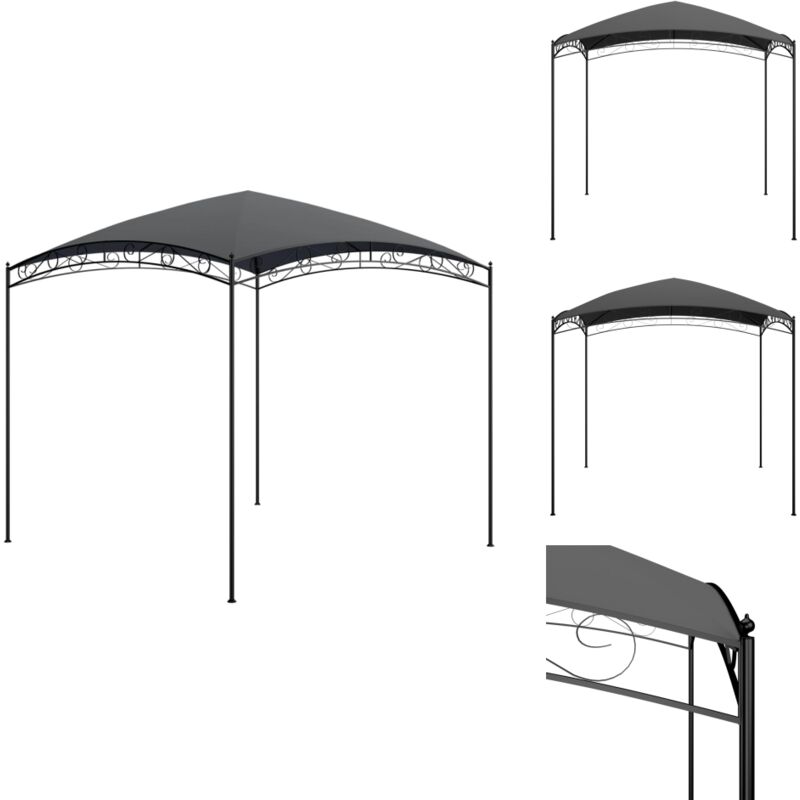 Vidaxl - Pavillon 3x3x2,65 m Anthrazit 180 g/m² - Gazebo - Pavillon - Gartenpavillon - Sonnenschutz - Außengarten
