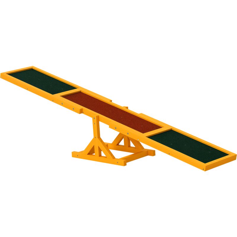 Hundewippe, Hunde Agility Wippe aus Holz, Rutschfest Hunde Agilitäts Rampe für Hunde unter 30 kg, wetterfest Hundetraining Outdoor Hundesport für