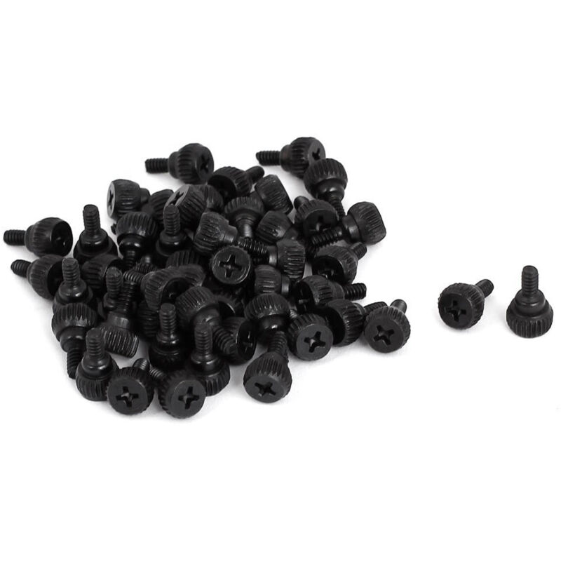 PC-Computer Gehaeuse Raendelschrauben M3.5 Schwarz 50 Stk