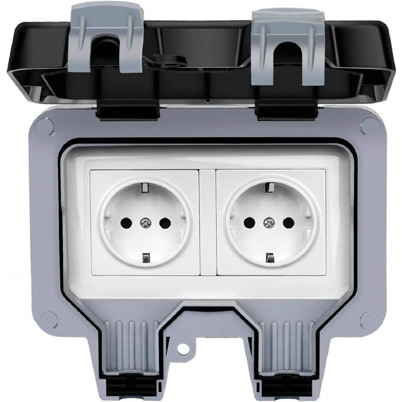 PC-Steckdose, IP66, wasserdicht, staubdicht, Wand, deutscher Standard, 220–250 v, 16 a, 100 mb, 50 mH, weiblich, männlich, Steckdose, Stecker,