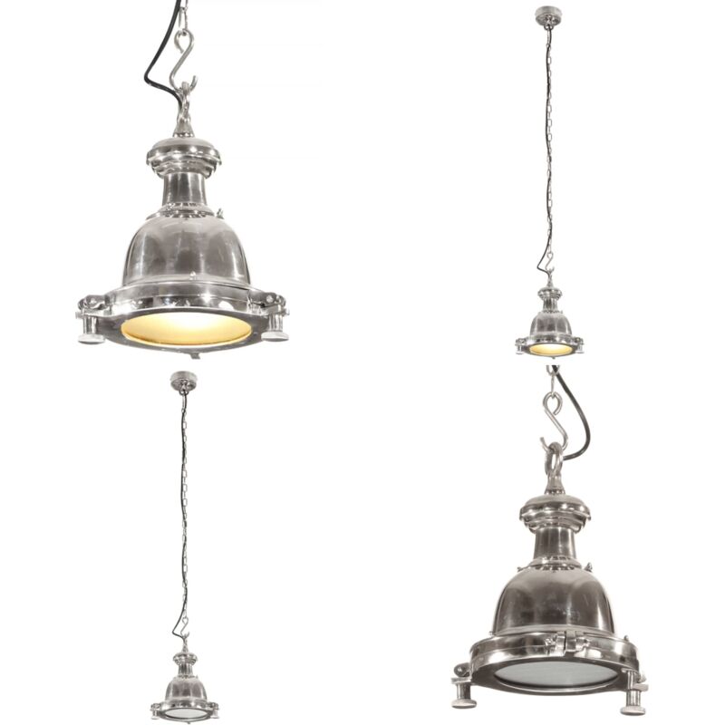Pendelleuchte 25x25x136 cm Aluminium - Industrielle Lampe - Pendelleuchte - Wohnzimmerlampe - Esszimmerlampe - Alu Lampe - Home & Living