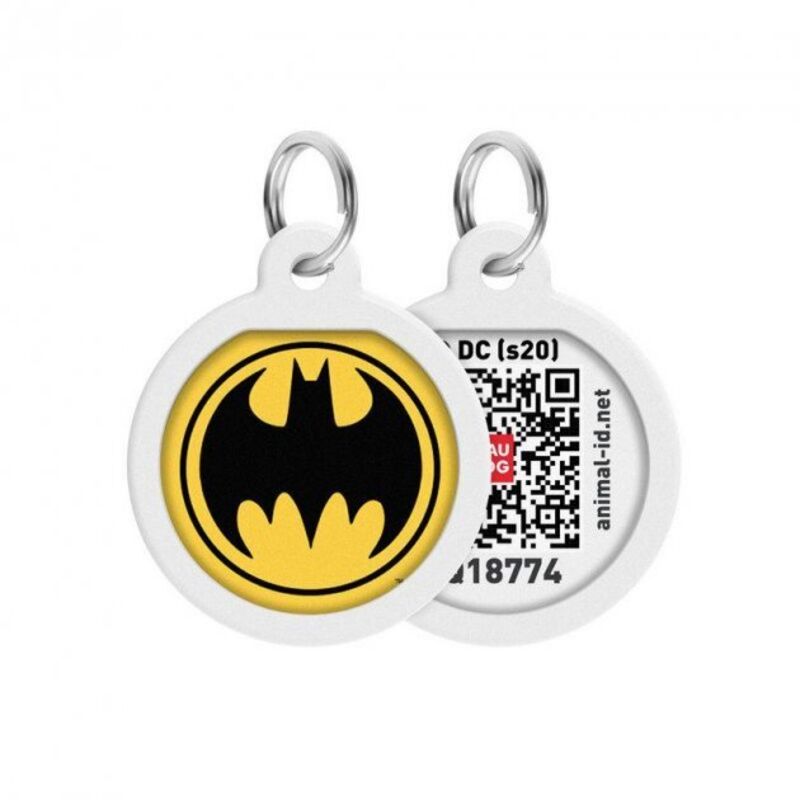 Eggree - Pet id Tag für Hund Katze mit qr Passport Global Suchsystem von verlorenen Haustieren Digital id Hund Tag Superman is Hero