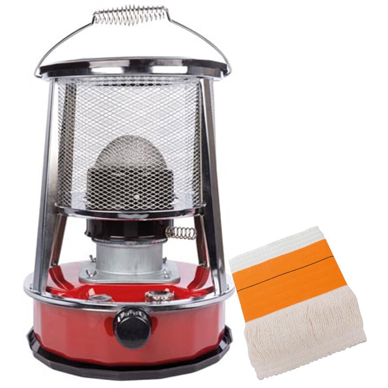 Petroleum Heizung mit Ersatzdocht Tank: 4,6L bis zu 18m² und ca. 18h