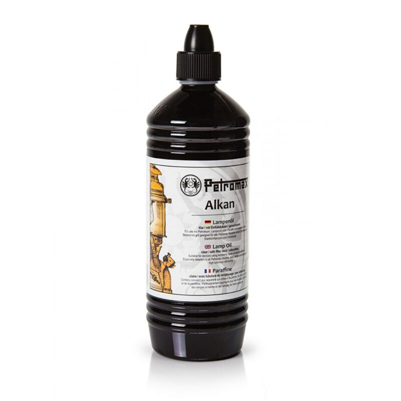 Alkan Paraffinöl 1 Liter-Flasche Lampenöl für Petroleum- und Öllampen - Petromax