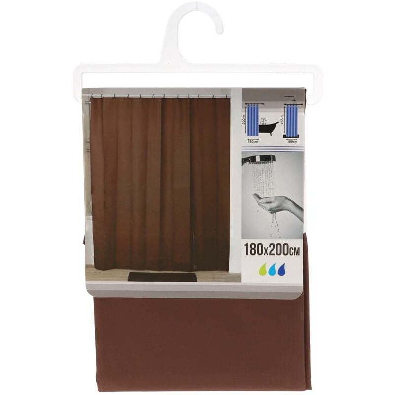 Peva duschvorhang 180x200cm - schokolade Tendance