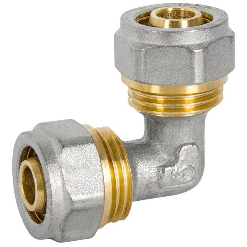 Pex-Al-Pex Chrom-Winkel 2020 Doppelt - D006.2020