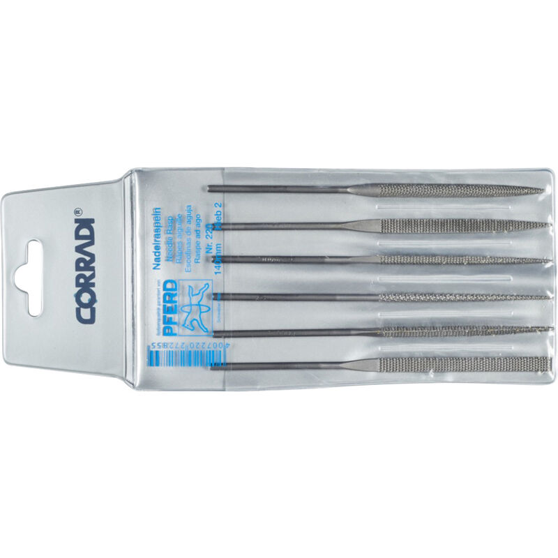 12332144 corradi Nadelraspel-Set Schweizer Hieb 2 Länge 140 mm 1 St. - Pferd