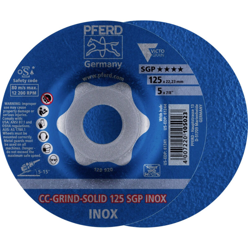 Schleifscheibe CC-Grind Solid sgp inox 125mm pferd