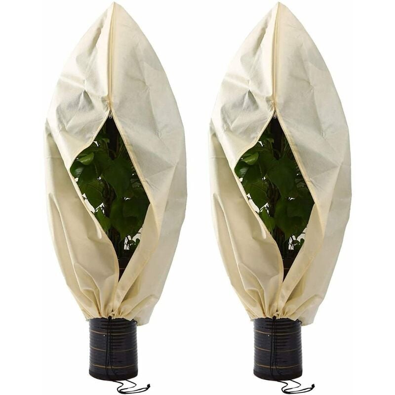 2 Stück Winterabdeckung für Pflanzen, Vlies-Pflanzen-Winterabdeckung, Pflanzen-Winterabdeckung, Winterabdeckung, für Tomaten, Feigenbäume,