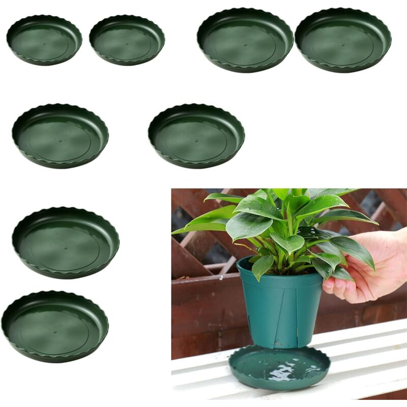 Pflanzen untersetzer 8 STK Blumen untersetzer, untersetzer blumentopf, unterteller blumentopf in 3 Größen (12cm, 14cm, 16cm, 18cm) lässt Pflanzen