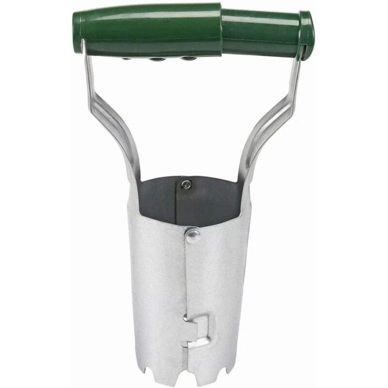 Pflanzwerkzeug für Blumenzwiebeln aus Stahl – Tiefenmesser mit langem Griff zum Pflanzen von Blumenzwiebeln, ideal zum gleichmäßigen Pflanzen von