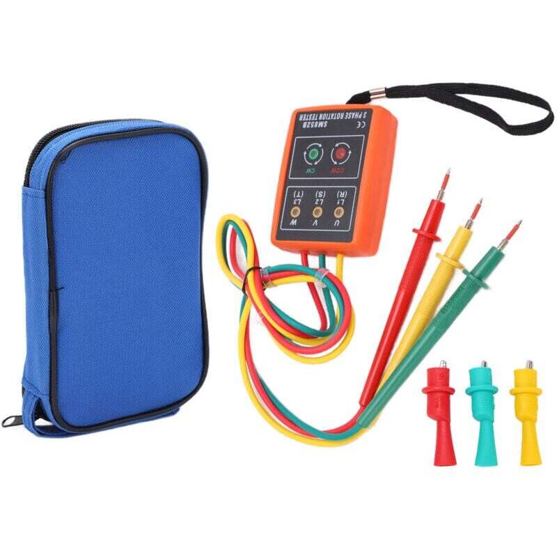 Phasenfolgemessgerät, 3-Phasen-Rotationstester SM852B Effektiv Schön für Labore für Familien für Schulen