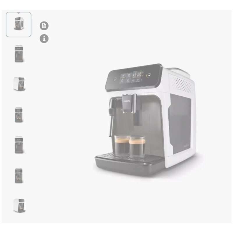 Philips - 1200 Serie EP1223/00 Superautomatische Kaffeemaschine mit Mahlwerk 15 Bars