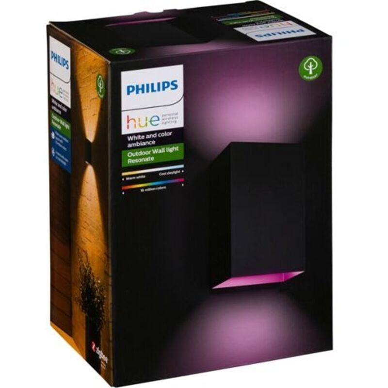 Philips Hue - Resonate white color led Wandleuchte schwarz