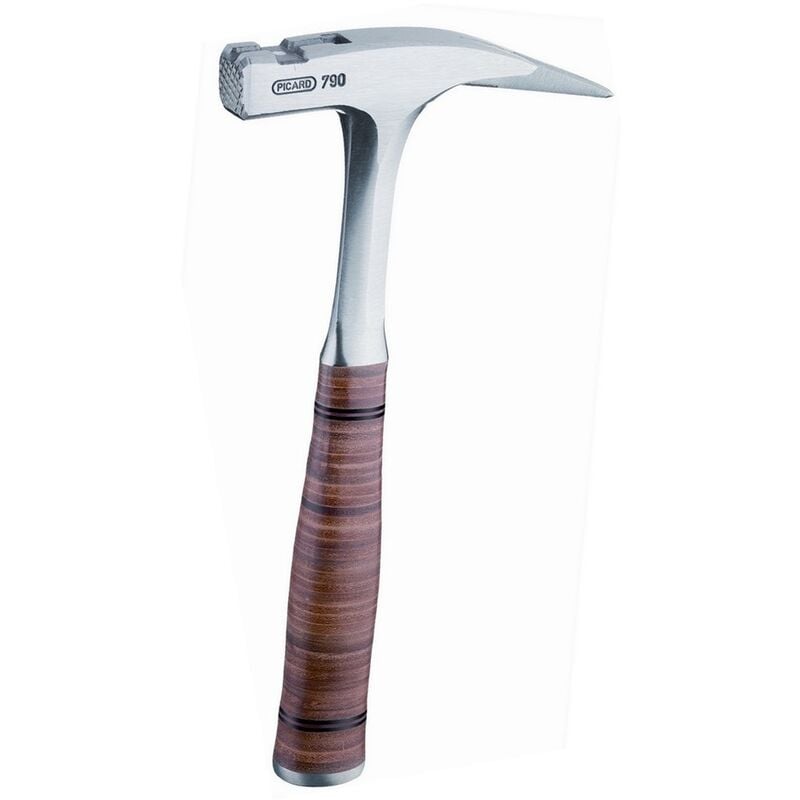 Picard Gmbh - Picard Latthammer mit Ledergriff 790 Ganzstahl Magnet Nagelhalter geraute Bahn