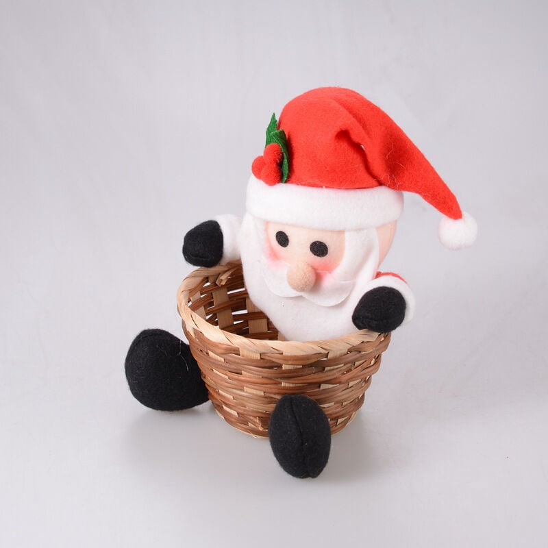 stücke Weihnachten Süßigkeiten Lagerung Korb Santa Claus Schneemann Süßigkeiten Korb Weihnachten Zucker Container Urlaub Tisch Dekoration Geschenk