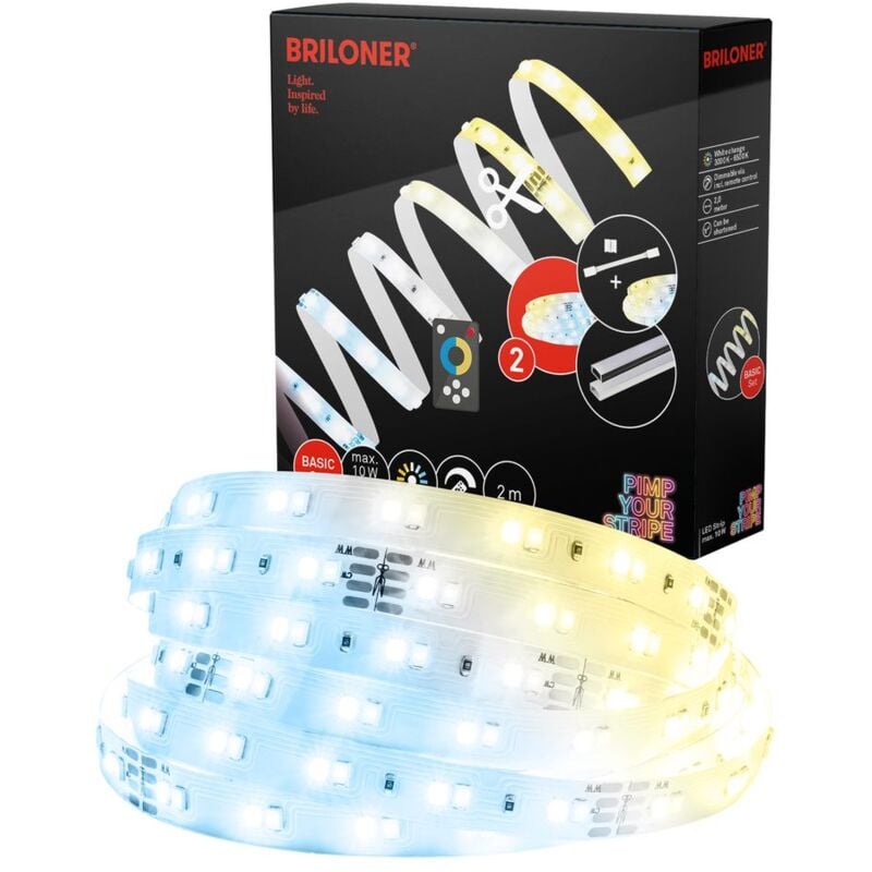 Pimp Your Stripe Starterset led Strip 2m, cct, Fernbedienung