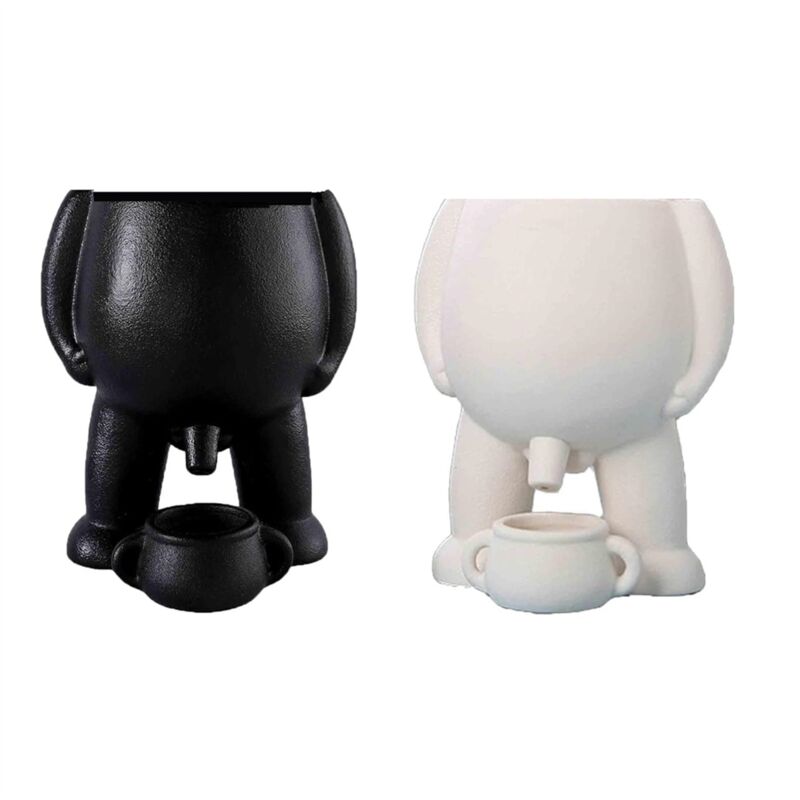 Pinkelnde lustige Vase, Neuartiger Übertopf, Pisstopf Übertopf, Töpfe mit Drainage,