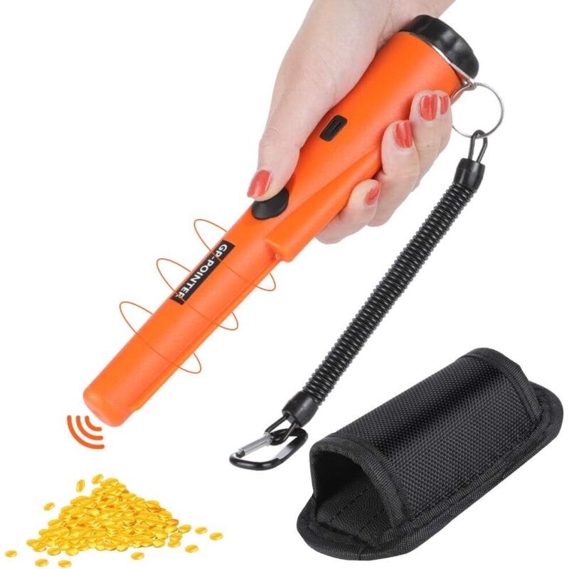 Pinpointer IP66 Wasserdichter Pinpointer Metalldetektor Handmetalldetektor für die Schatzsuche