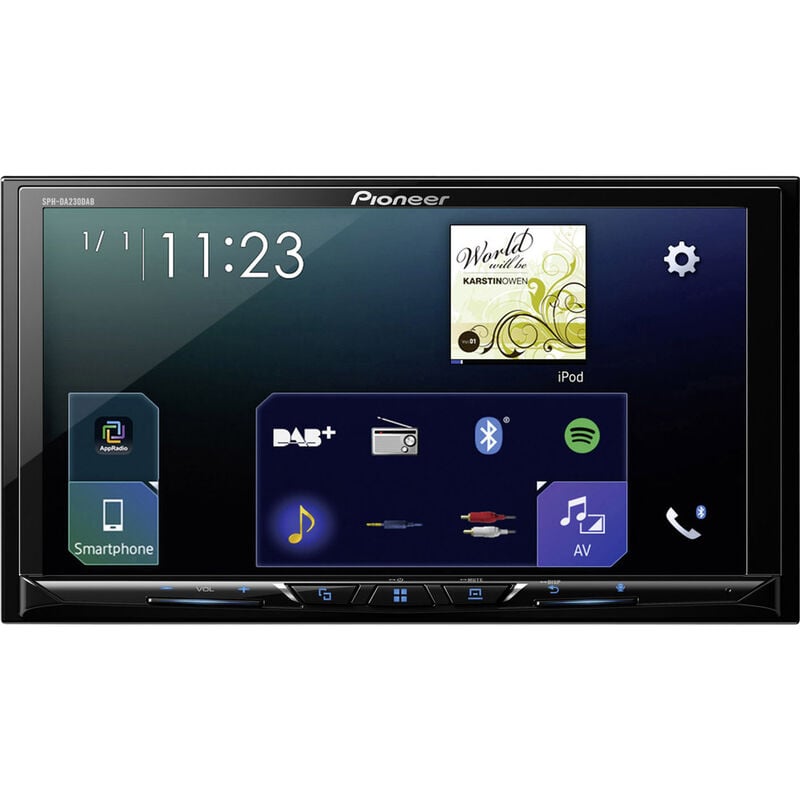 SPH-DA230DAB Doppel-DIN Moniceiver AppRadio, dab+ Tuner, Anschluss für Rückfahrkamera, Bluet - Pioneer