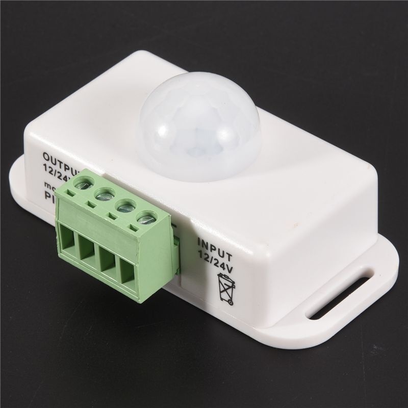 PIR Infrarot Bewegung Sensor Detektor, 12V-24V Streifen Licht Bewegung Sensor Schalter, für Schrank Schrank Treppen KüChe