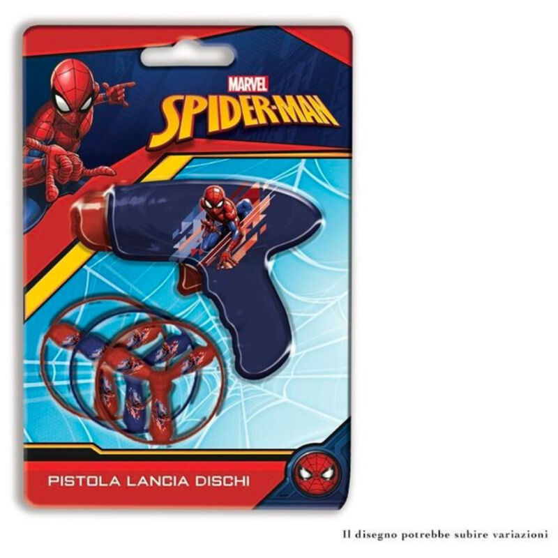 Trade Shop Traesio - Trade Shop - pistola lancia dischi lancia eliche spiderman supereroi giocattolo für kildren -