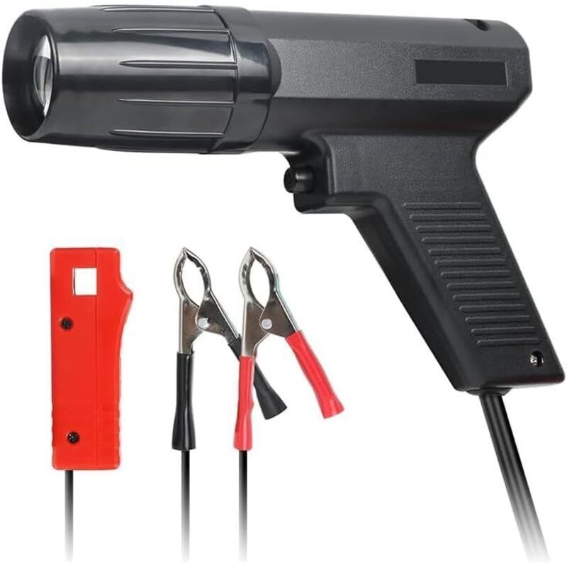 Pistolet Pince Lampe Stroboscopique 12v Light, Lampe Stroboscopique Automobile, Lampe Stroboscopique mit Pince zu/bei Induction und zwei Pinces