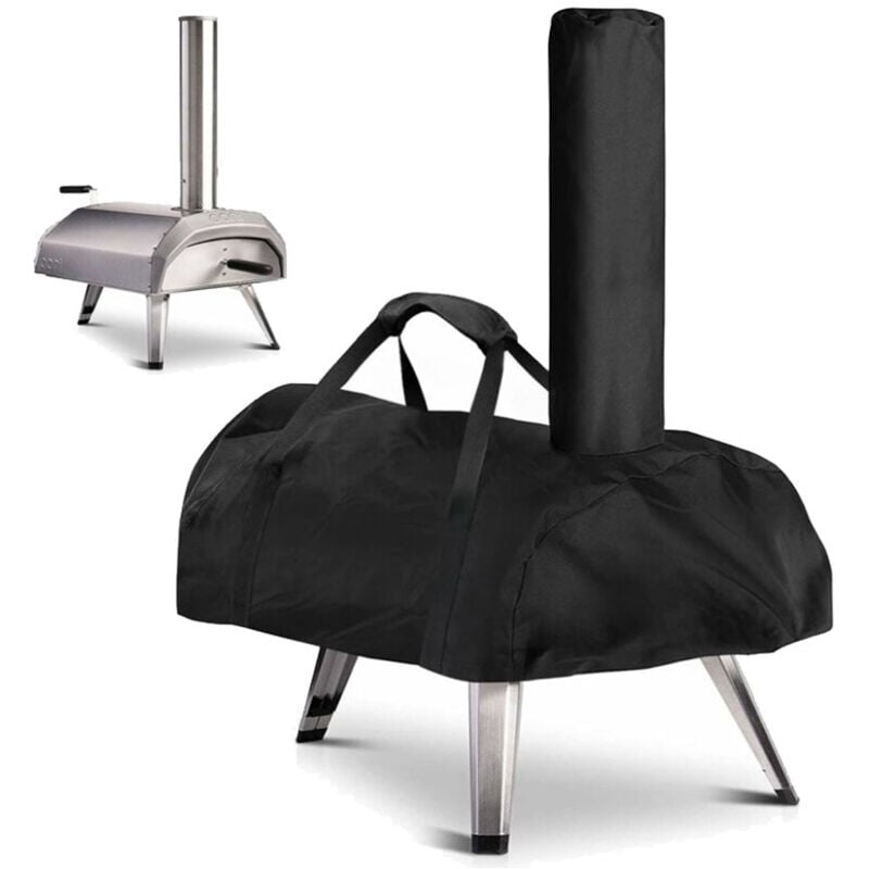 Pizzaofen-Abdeckung für Ooni Karu 12 – wasserdichte, wetterfeste Pizzaofen-Abdeckung aus Oxford-Stoff, schwarz, 81 x 42 x 21 cm, für Ooni Karu 12