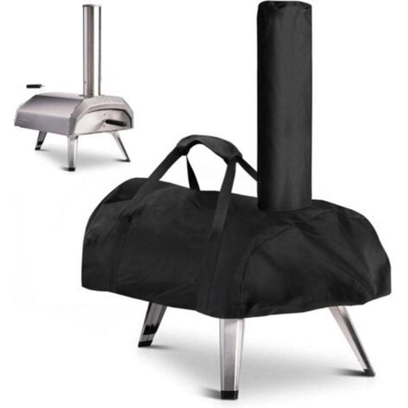 Pizzaofen-Abdeckung – wasserdicht, wetterfest, Oxford-Stoff, Pizzaofen-Abdeckung, schwarz, 81 x 42 x 21 cm