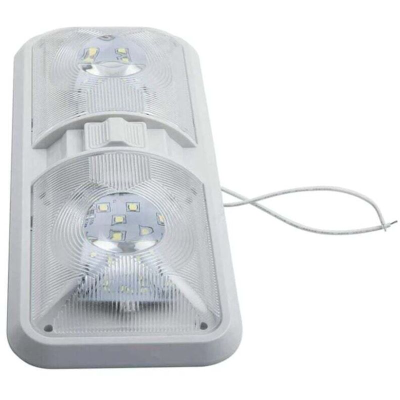12 V LED-Deckenleuchte für Wohnmobile, Innenbeleuchtung für Wohnmobile, Boot mit Schalter, 48 LEDs, 800 lm, Deckenleuchte für Wohnwagen, Anhänger