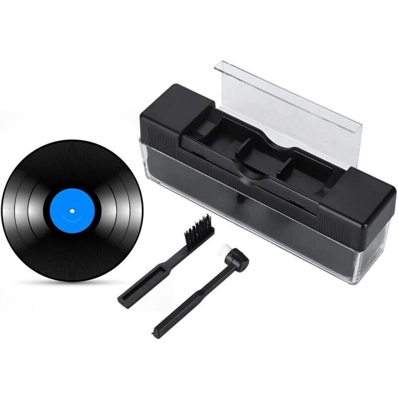 Plattenreiniger-Nadelbürste, Audio-Plattenreiniger-Bürste Antistatische Plattenreiniger-Reinigungsbürste Staubentferner für Plattenspieler mumu