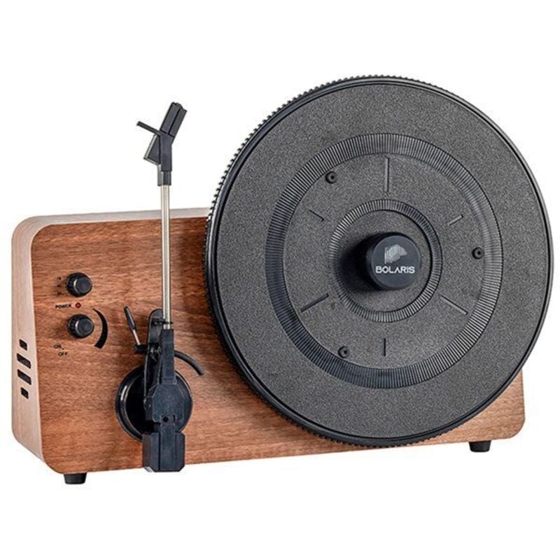 Plattenspieler - AVIZAR - Saint-Germain - Bluetooth 5.0 - Lautsprecher 6 W - Braun