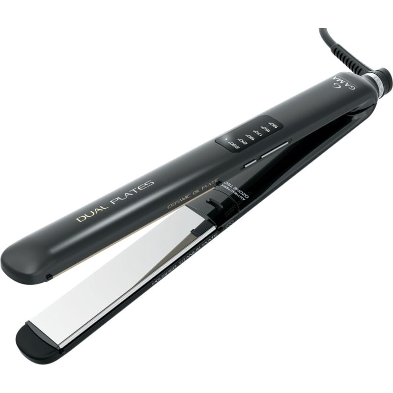 GA.MA LED Dual Plates 4D Glätteisen Warm Schwarz 50 W 3 m