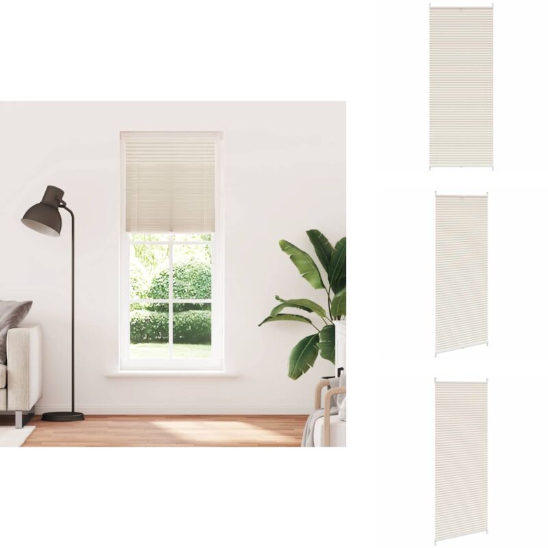 Plissee Faltrollo Rollo Plisseerollo 70x200cm Creme - Sonnen- Und Sichtschutz - Plissee - Faltrollo - Rollo - Fensterdekoration