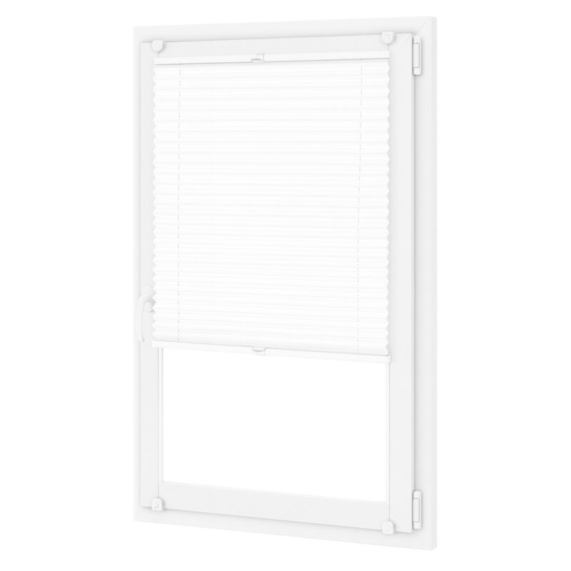 PLISSEE-ROLLO 30x200 cm - PLISA weiß, nicht-invasive Montage, Aluminiumprofile, hohe Qualität PLISSEE-ROLLO 114x200 cm - PLISA weiß, nicht-invasive