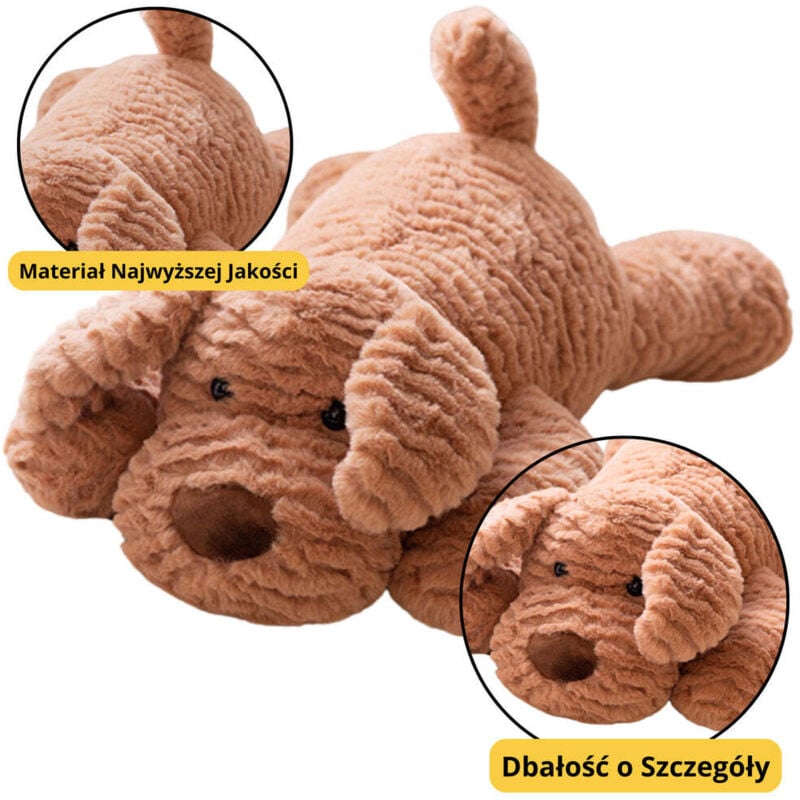 Plusch hundespielzeug beige 30cm