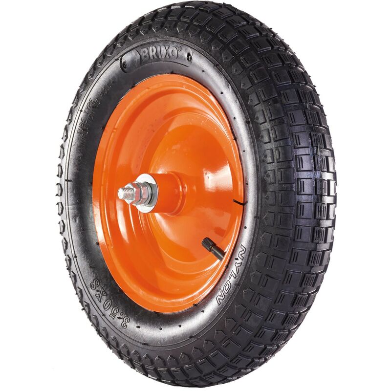 Pneumatikrad für Rollstuhl 350x80 Hub 116mm Brixo